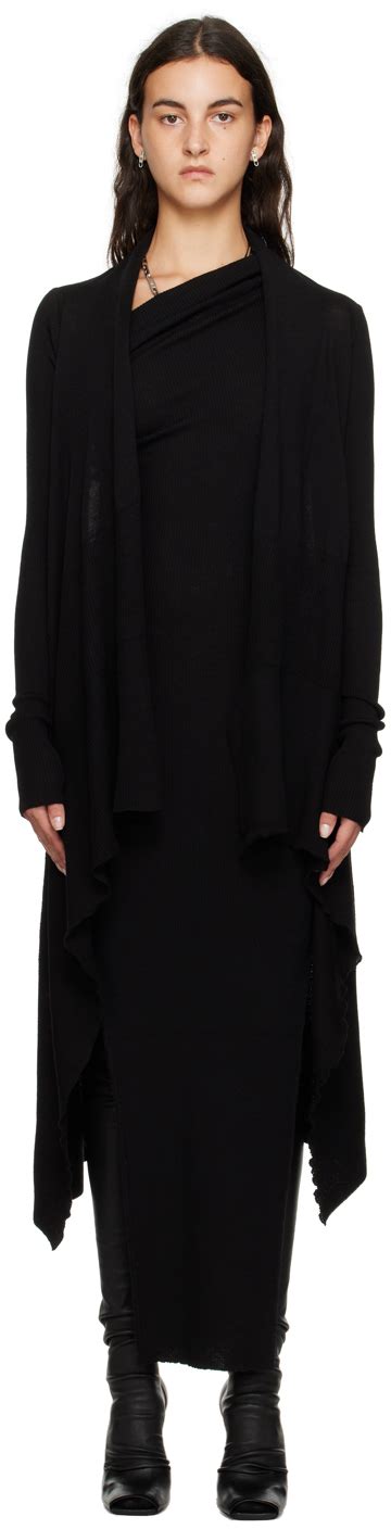 rick owens inspired long cardigan